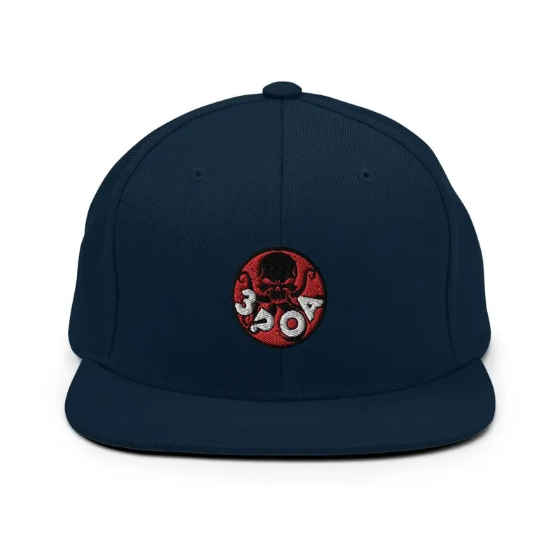 3POA Red Skully Cap